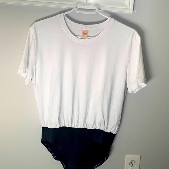Smash & Tess T-Shirt Bodysuit in Bright White - Picture 3 of 8